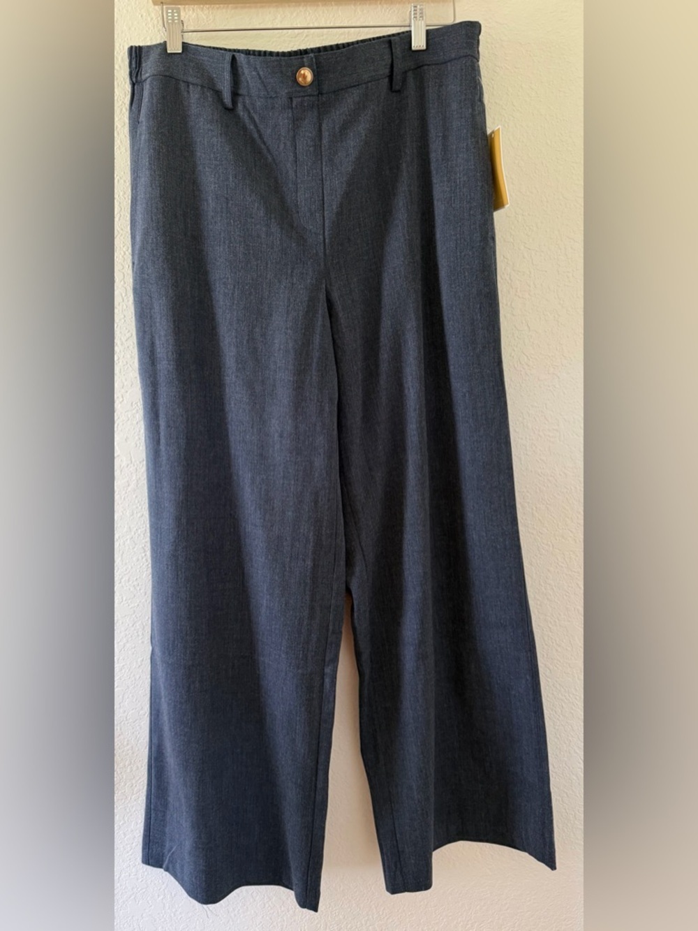 Women’s Micheal Kors Dark Midnight Blur Wide-Leg Dress pants Size-Large